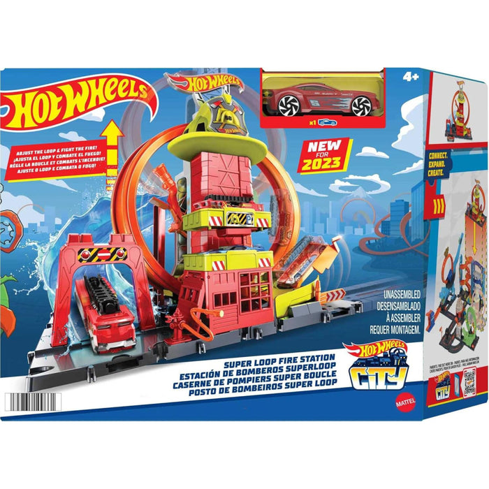 Set Joaca Hot Wheels - Statia de Pompieri Super Loop