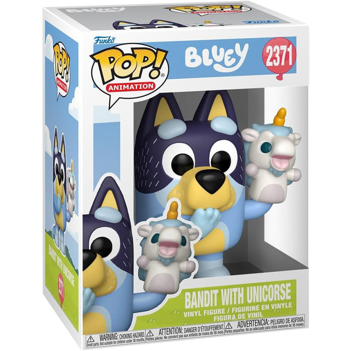 Figurina Funko POP! Animation Bluey - Bandit with Unicourse
