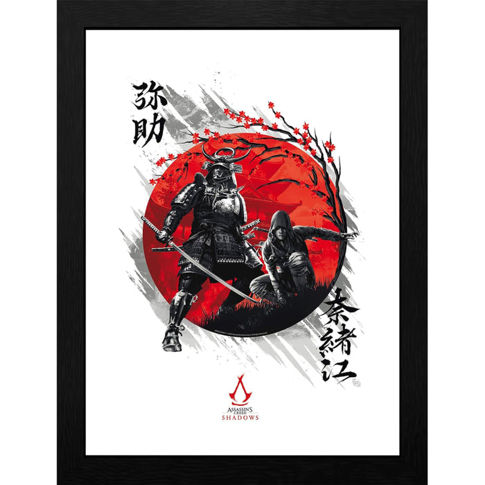 Poster cu Rama Assassin's Creed - Shadows Yasuke & Naoe (30x40)