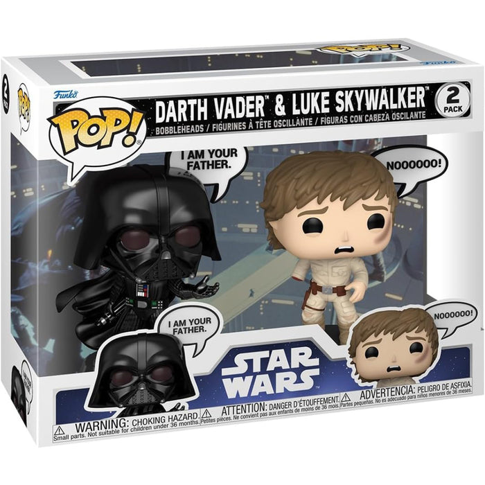 Set 2 Figurine Funko Pop Star Wars Sayings - Vader & Luke