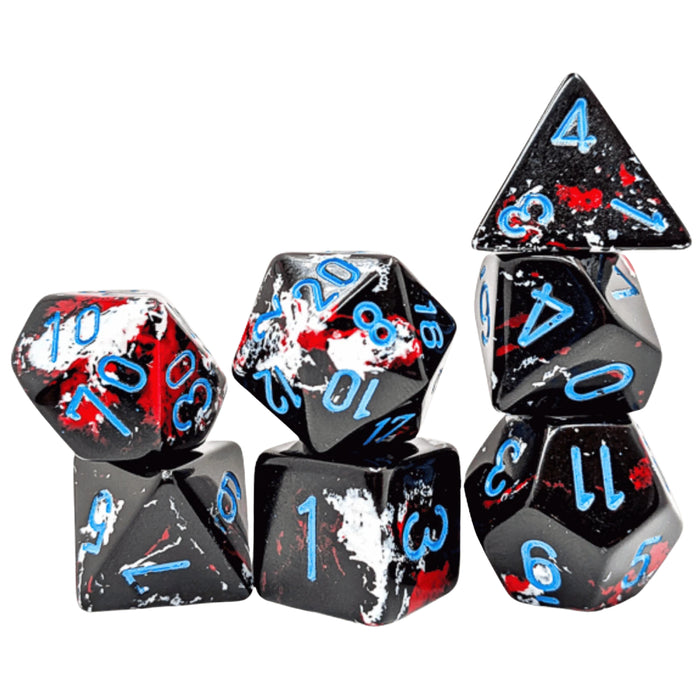 Set 7 Zaruri Chessex Brush Polyhedral
