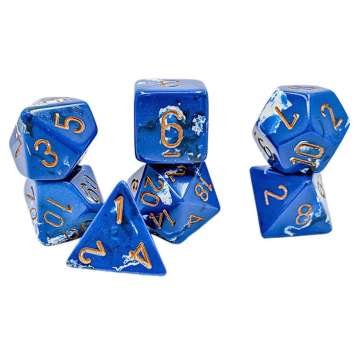 Set 7 Zaruri Chessex Brush Polyhedral