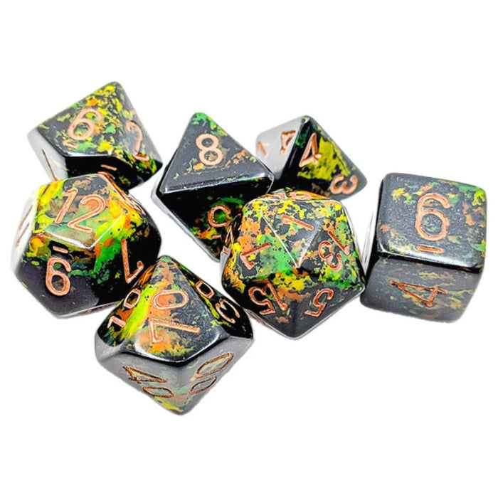 Set 7 Zaruri Chessex Brush Polyhedral