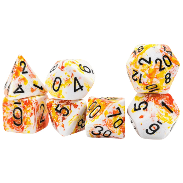 Set 7 Zaruri Chessex Brush Polyhedral