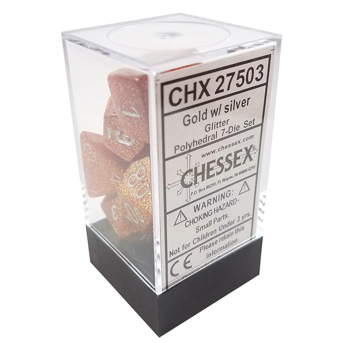 Set 7 Zaruri Chessex Glitter Polyhedral
