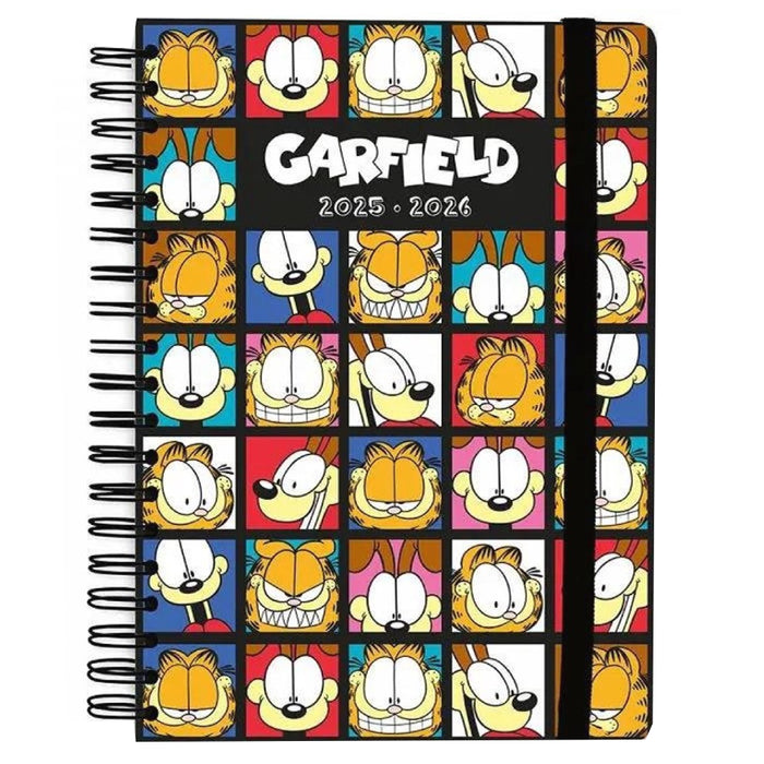 Agenda A5 Garfield 2025/2026 Academic Diary Week to View 12 Months