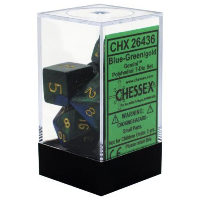 Set 7 Zaruri Chessex Gemini Polyhedral