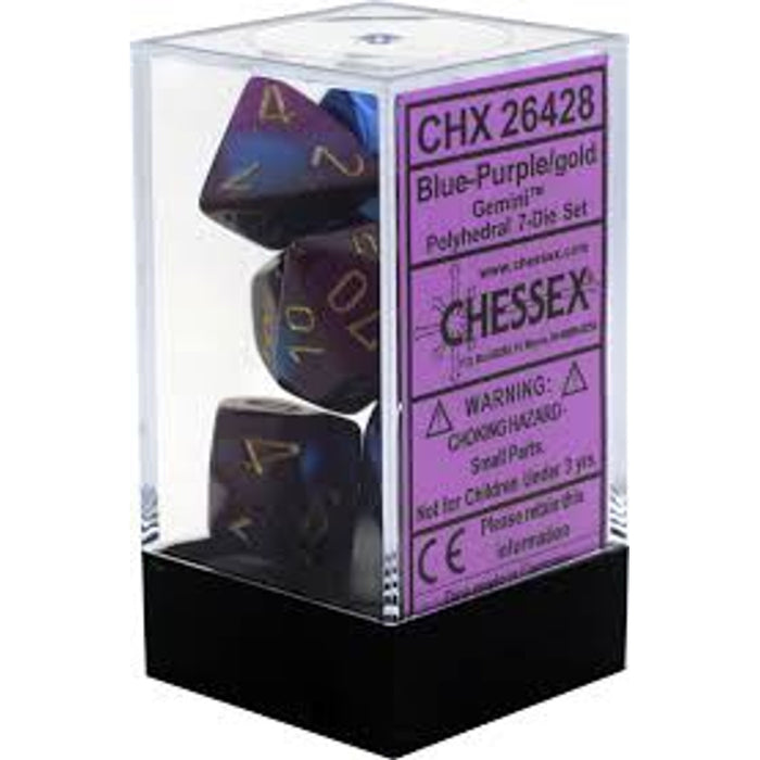 Set 7 Zaruri Chessex Gemini Polyhedral