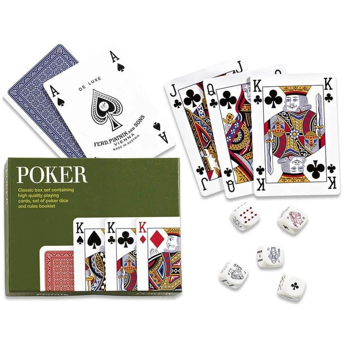 Set carti de joc si zaruri Poker - Piatnik