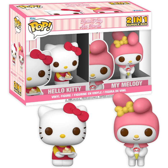Set 2 Figurine Funko 2025 Exclusive Box - July - Hello Kitty & My Melody