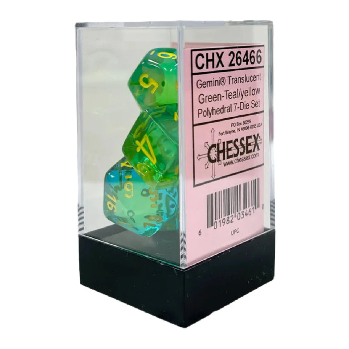 Set 7 Zaruri Gemini Polyhedral Translucent