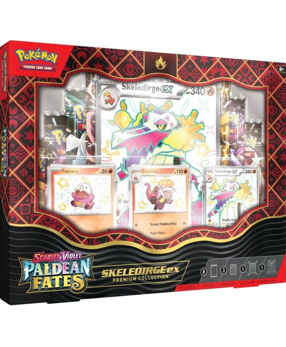 Pokemon TCG: Scarlet & Violet 4.5 Paldean Fates Premium Collection set - Skeledirge