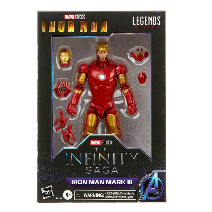 Figurina Articulata Marvel Legends Infinity Saga 6in Iron-Man Mark III - Red Goblin