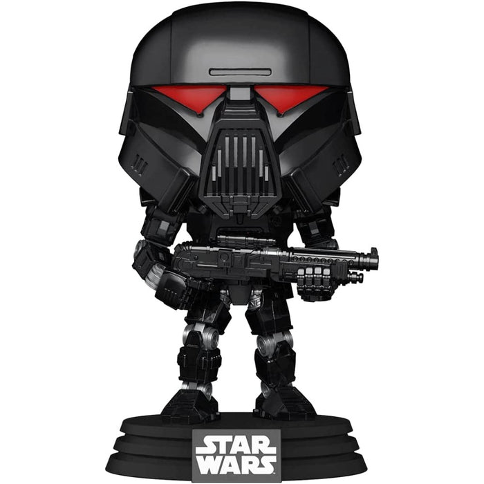 Figurina Funko Pop Star Wars Mandalorian - Dark Trooper (Battle) - Red Goblin