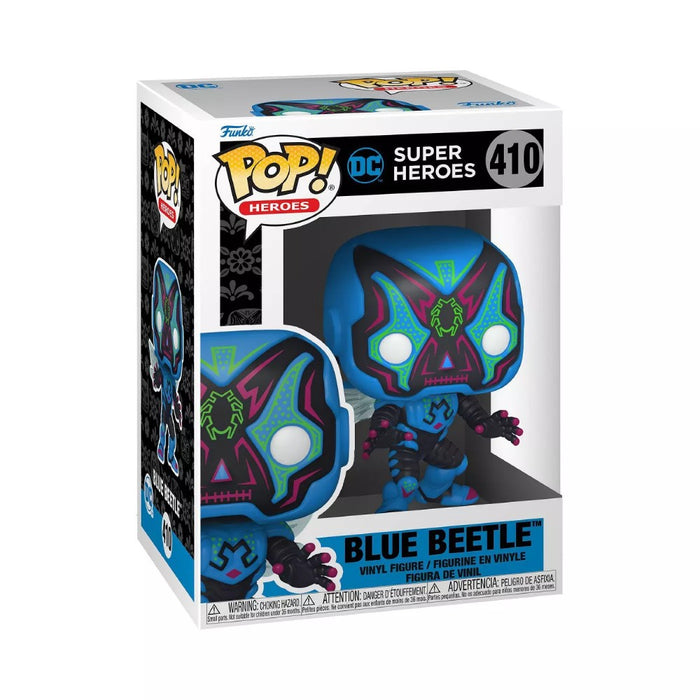 Figurina Funko Pop Dia De Los DC - Blue Beetle - Red Goblin