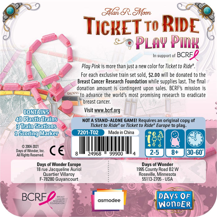 Ticket to Ride Play Pink - Red Goblin
