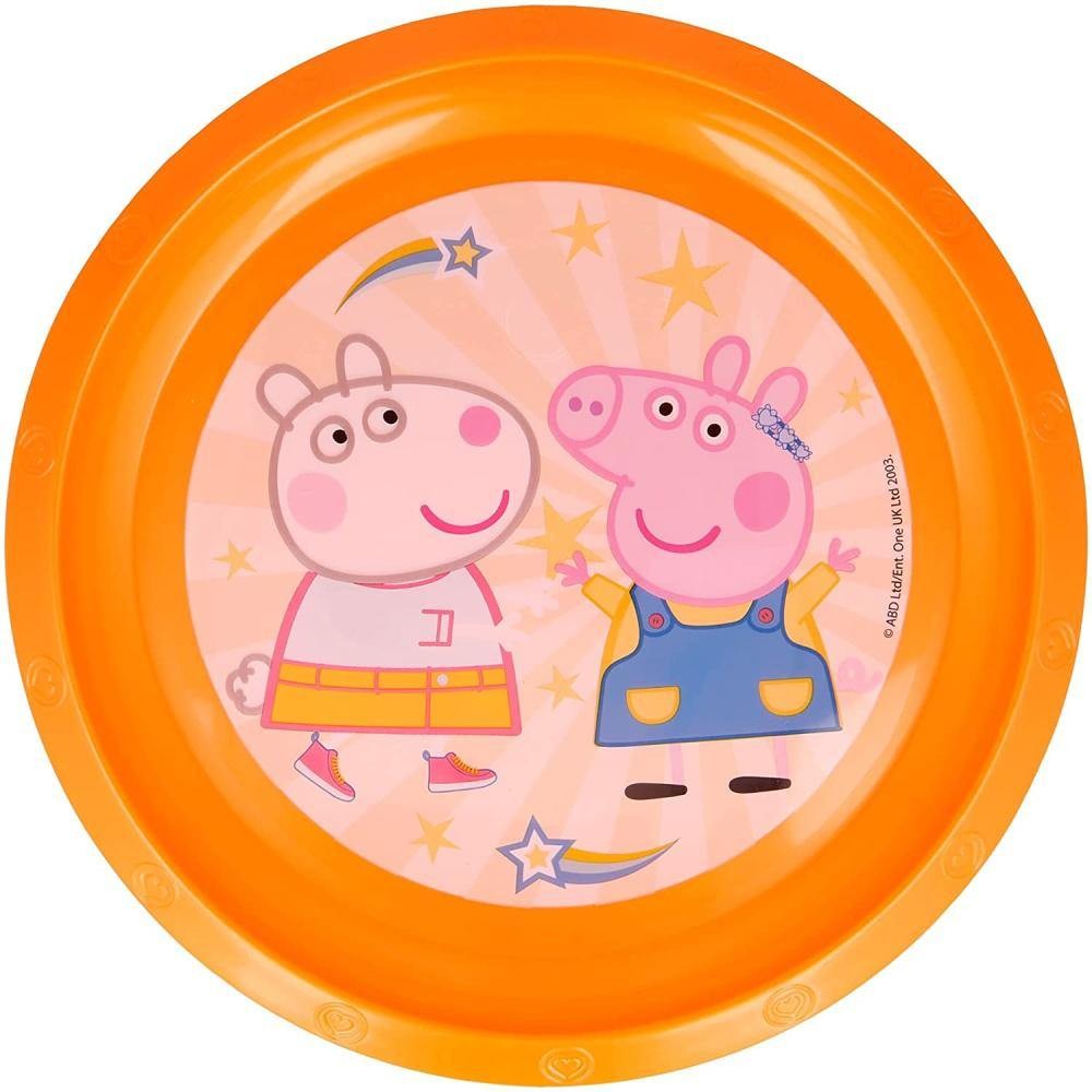 Stor Brotdose Mit Fächern – Peppa Pig Kindness Counts, BPA-frei, Für Kinder, 19,5x16,5x6,7 Cm