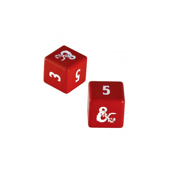 Set Zaruri UP - Heavy Metal Red and White D6 Dungeons & Dragons - Red Goblin