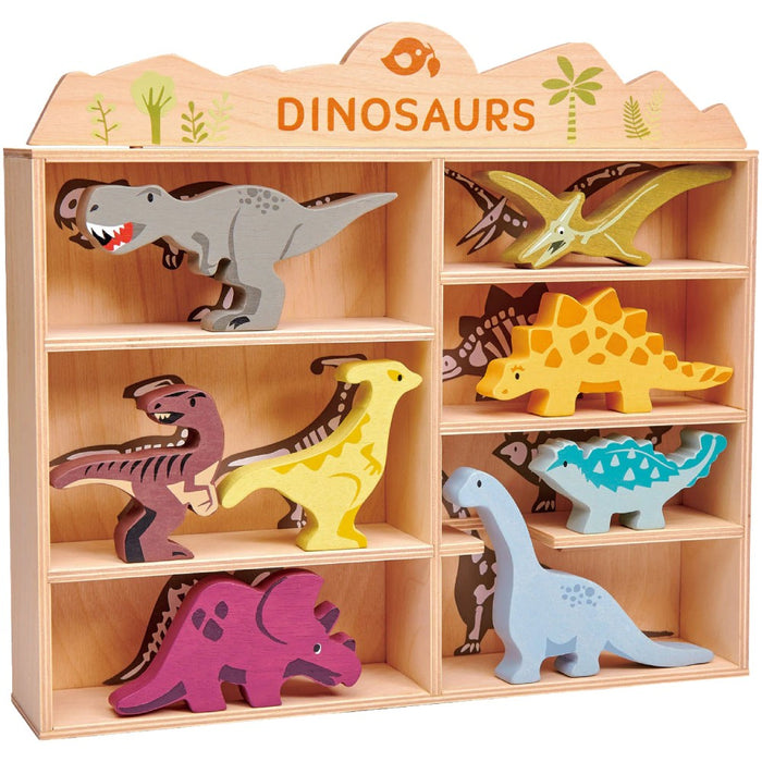 Set de Joaca Dinosaurs - Dinozauri pe Raft cu 8 Piese - Red Goblin