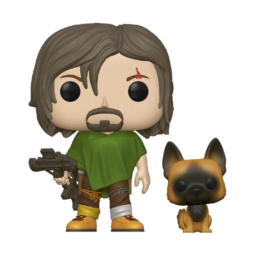 Figurina Funko Pop Walking Dead - Daryl with Dog - Red Goblin