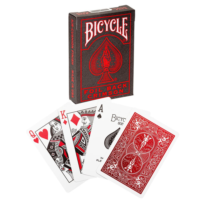 Carti de Joc Bicycle Foil Back Crimson - Red Goblin