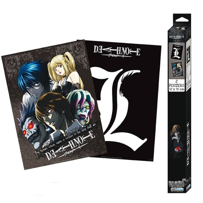 Set 2 Postere Chibi Death Note - L & Group (52x38) - Red Goblin