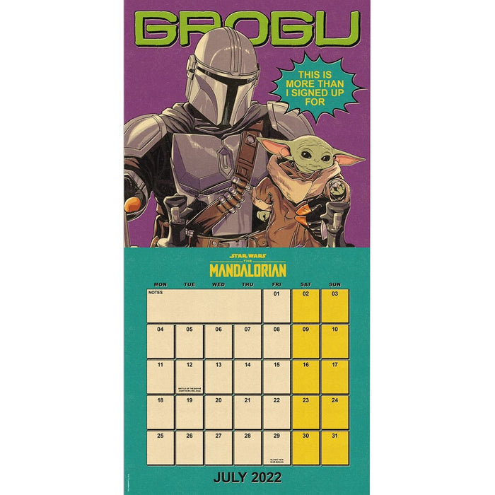 Calendar Danilo - Baby Yoda 2022 Square - Red Goblin