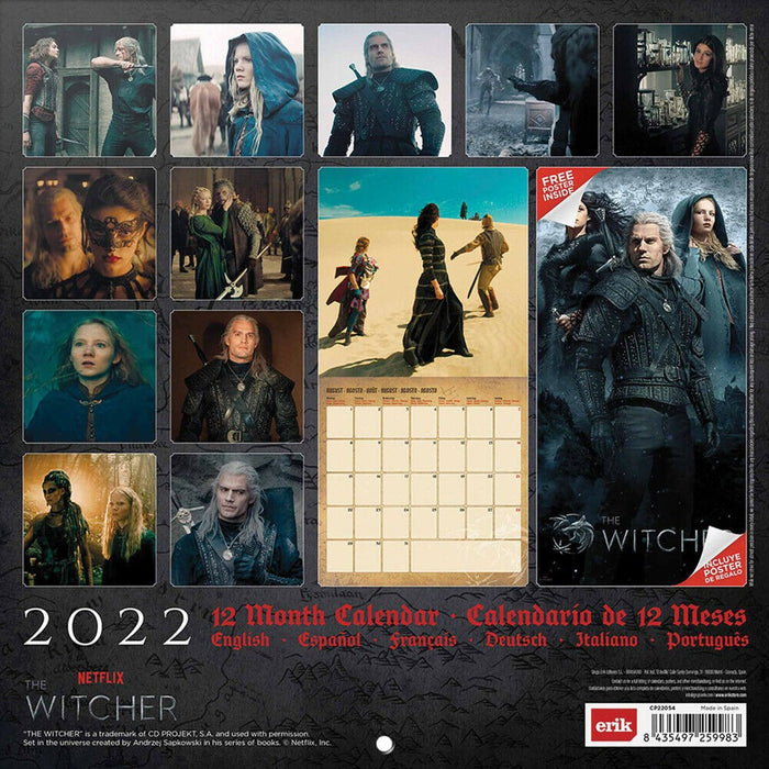 Calendar Danilo The Witcher 2022 Square - Red Goblin