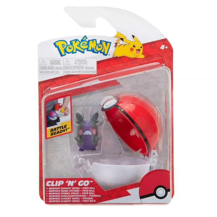Figurina Pokemon Clip 'N' Go Pokeball Wave 10 - Morpeko - Red Goblin