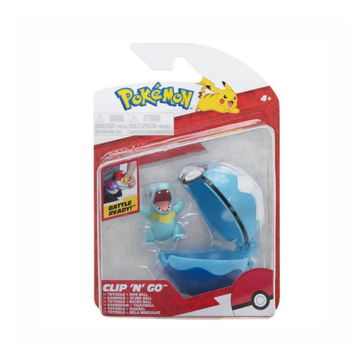 Figurina Pokemon Clip 'N' Go Pokeball Wave 10 - Totodile - Red Goblin