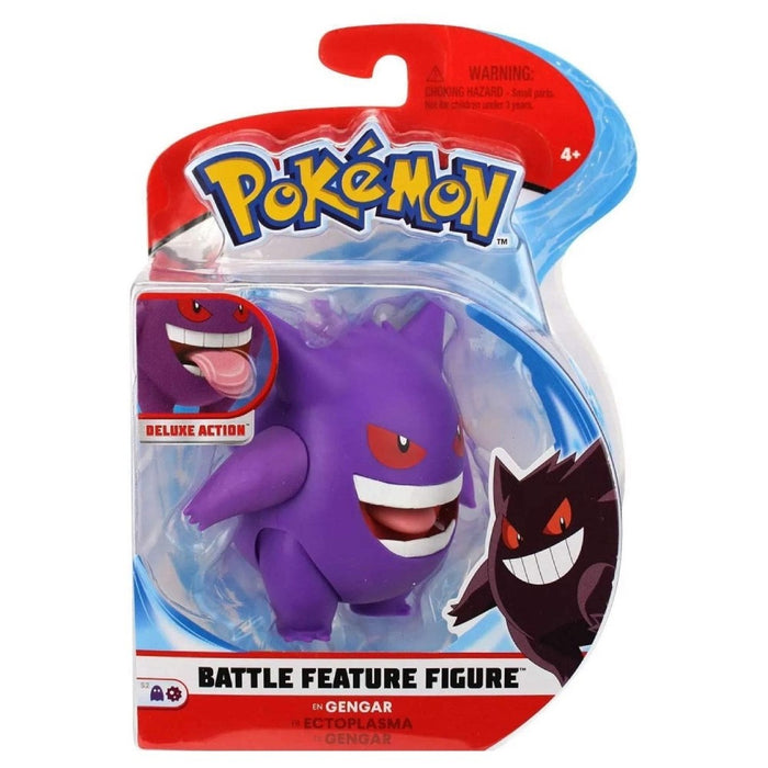 Figurina Articulata Pokemon Battle Feature 11 cm - Gengar - Red Goblin