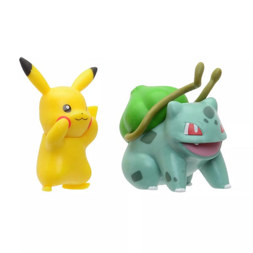 Set 2 Mini Figurine Pokemon Battle - Pikachu & Bulbasaur - Red Goblin