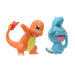 Set 2 Mini Figurine Pokemon Battle - Wynaut & Charmander - Red Goblin