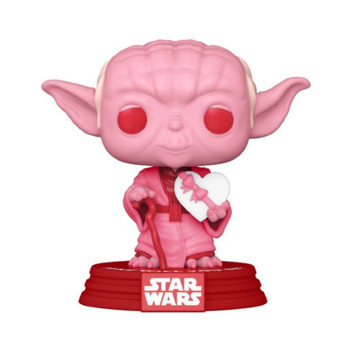 Figurina Funko Pop Star Wars Valentines - Yoda with Heart - Red Goblin