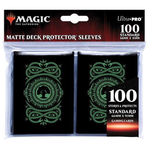 Sleeeve-uri UP - Standard Sleeves for Magic The Gathering Mana 7 Forest (100 Bucati) - Red Goblin