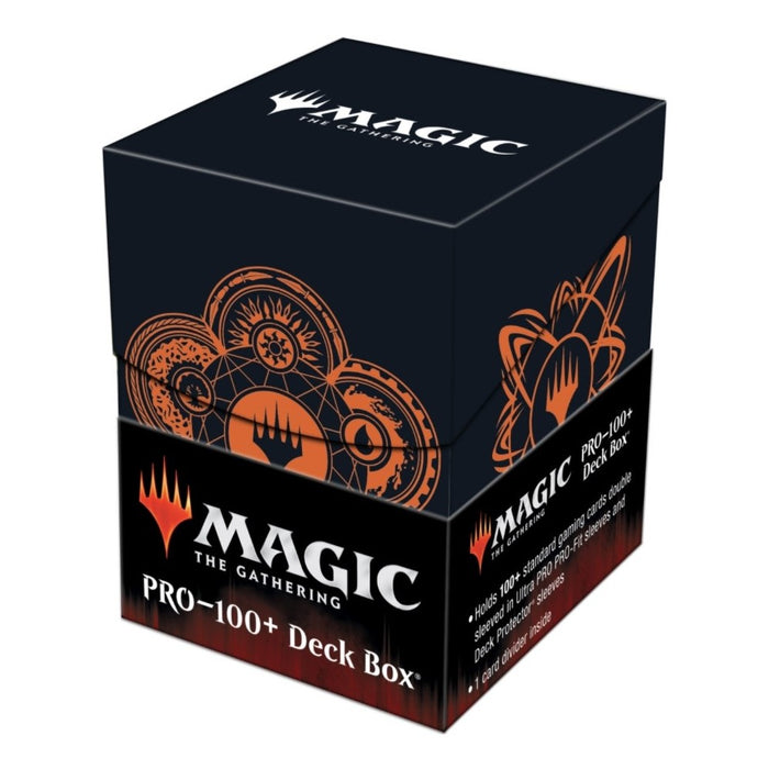 Deck Box UP - 100+ Magic The Gathering Mana 7 Color Wheel - Red Goblin