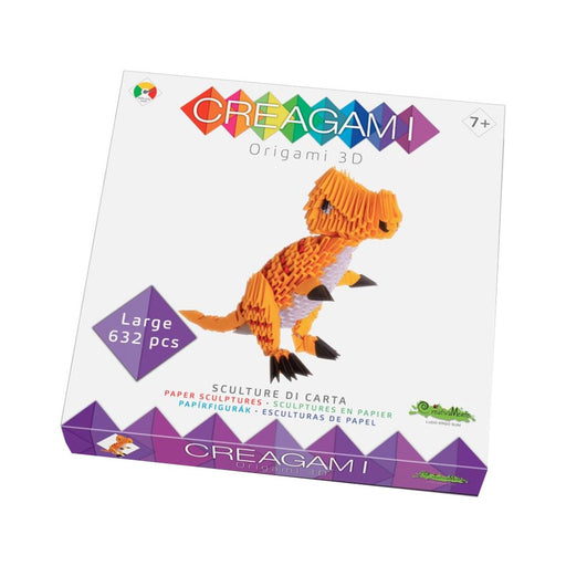 Origami 3D Creagami - Dinozaurul T-Rex 634 piese - Red Goblin