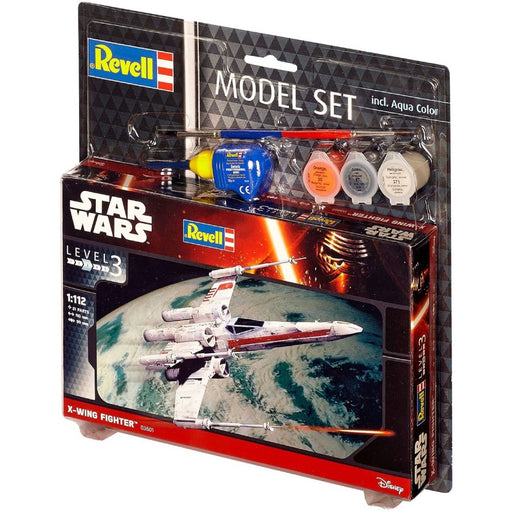 Figurina Kit de Asamblare Star Wars 1/112 Model Set X-Wing Fighter 11 cm - Red Goblin