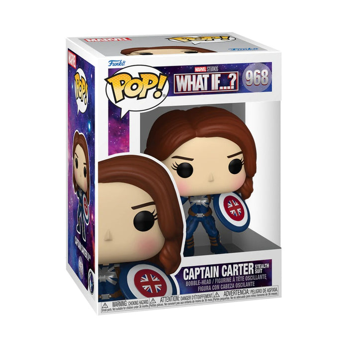 Figurina Funko Pop What if...? - Captain Carter (Stealth Suit) - Red Goblin