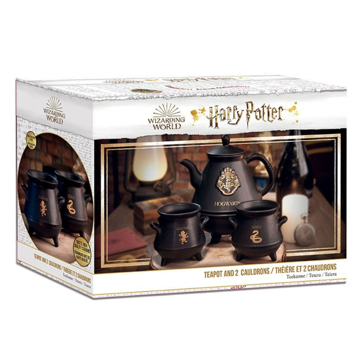 Set pentru Ceai Harry Potter - Teapot with Hogwarts Cauldrons - Red Goblin
