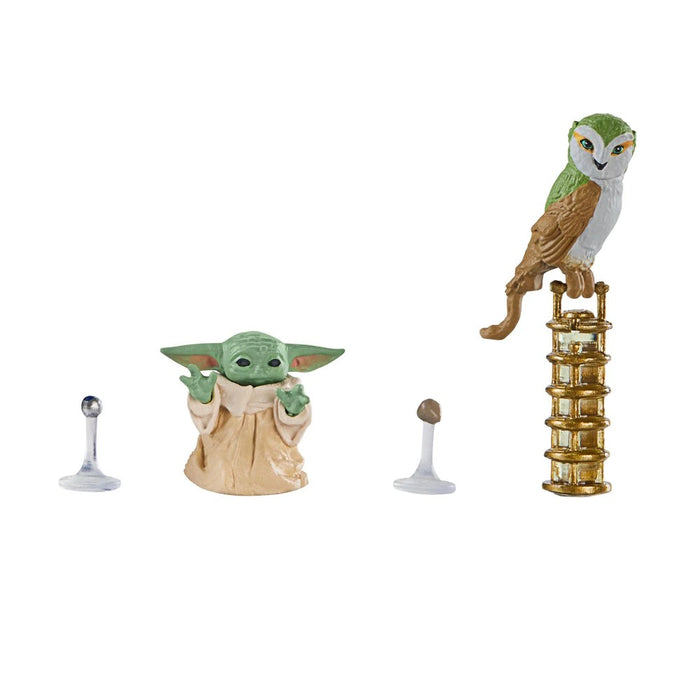 Set 2 Figurine Articulate Star Wars Vintage 3-3/4in Mando Ashoka & Grogu - Red Goblin