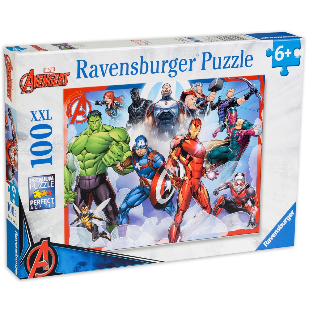 Puzzle Ravensburger Marvel Avengers 100 Piese ━ Red Goblin