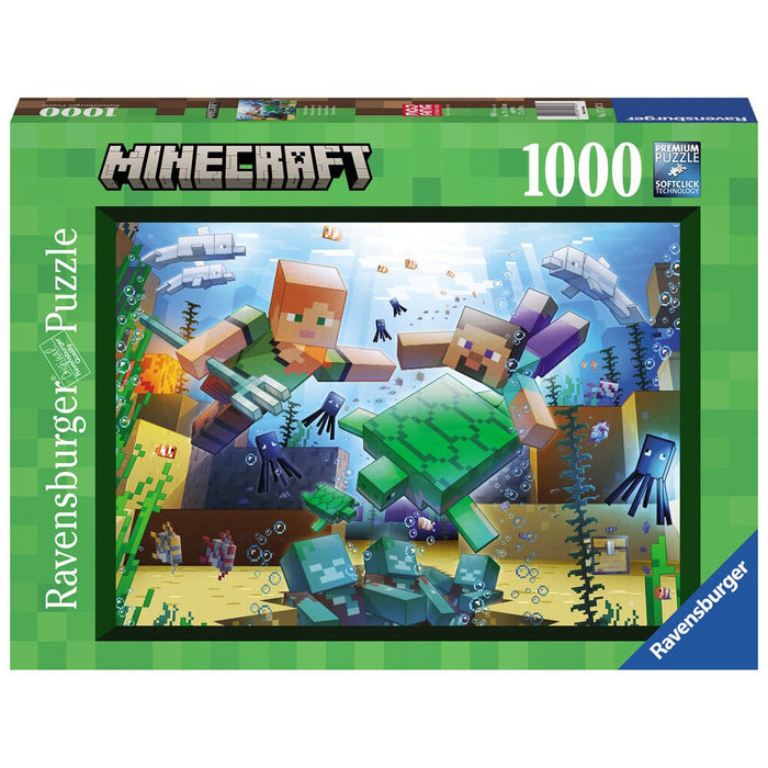 Puzzle Ravensburger Minecraft Mosaic 1000 Piese - Red Goblin