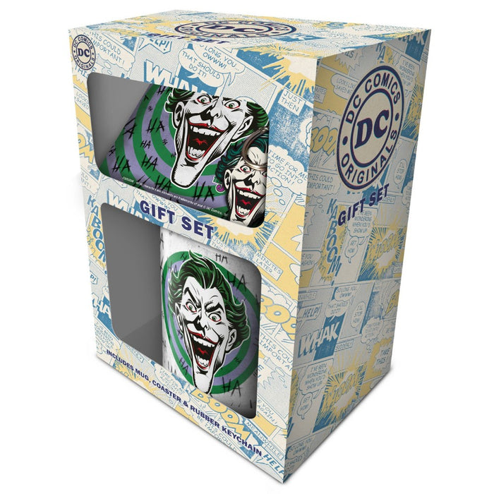 Set Cadou Cana + Breloc + Coaster DC Originals Joker - Red Goblin