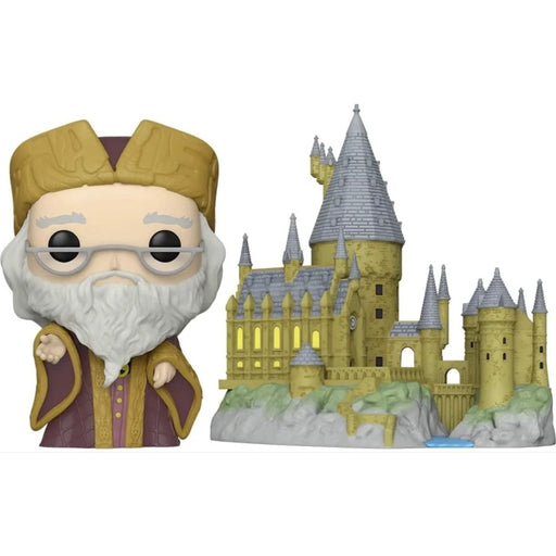 Figurina Funko Pop Town HP Anniversary - Dumbledore with Hogwarts - Red Goblin
