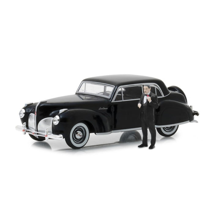 Set Masina si Figurina The Godfather 1941 Lincoln Continental Black with Don Corleone 1:43 - Red Goblin