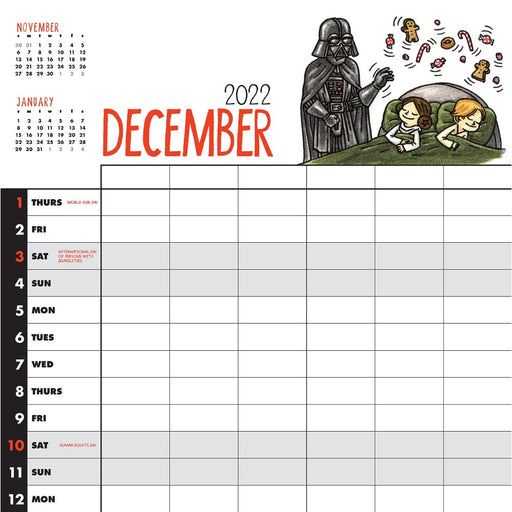 Calendar de Perete Darth Vader & Family 2023 - Red Goblin