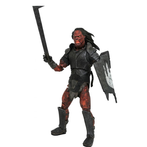 Figurina Articulata Lord of the Rings DLX - Uruk-hai Orc - Red Goblin