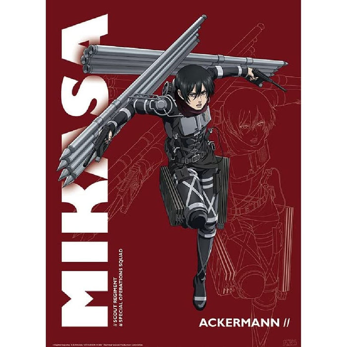 Poster Attack on Titan - S4 Mikasa (52x38) - Red Goblin