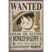 Poster One Piece - Wanted Luffy New 2 - Red Goblin